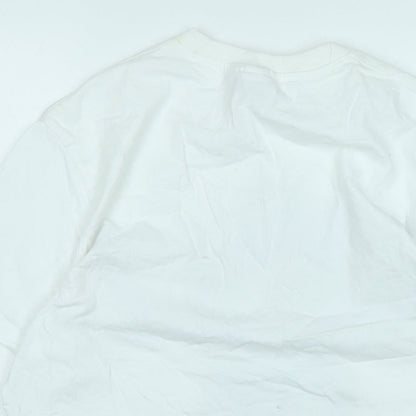 Womens UK Size S Disney White Basic T-Shirt