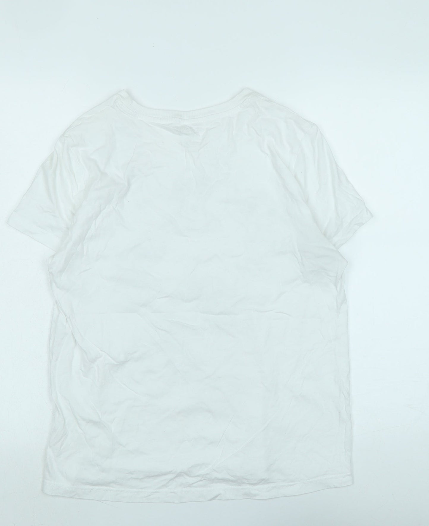 Womens UK Size S Disney White Basic T-Shirt