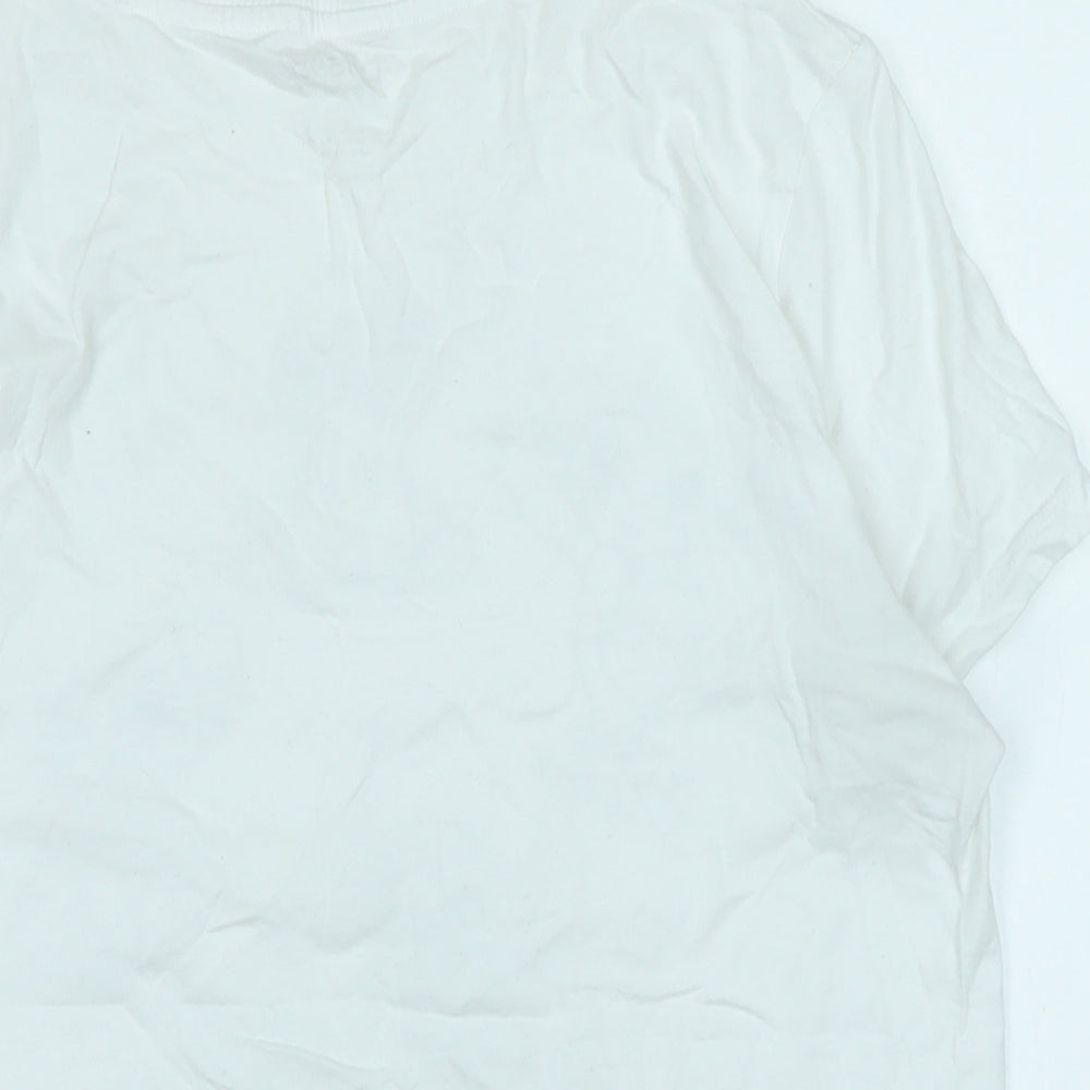 Womens UK Size S Disney White Basic T-Shirt