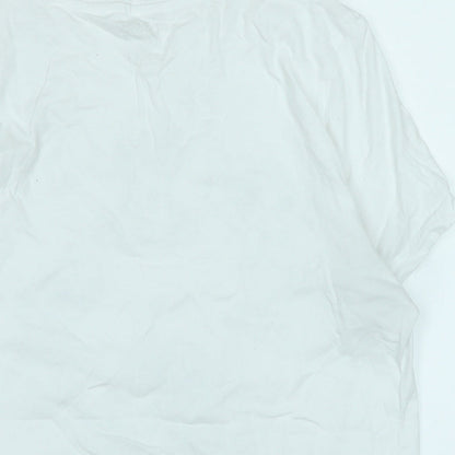 Womens UK Size S Disney White Basic T-Shirt
