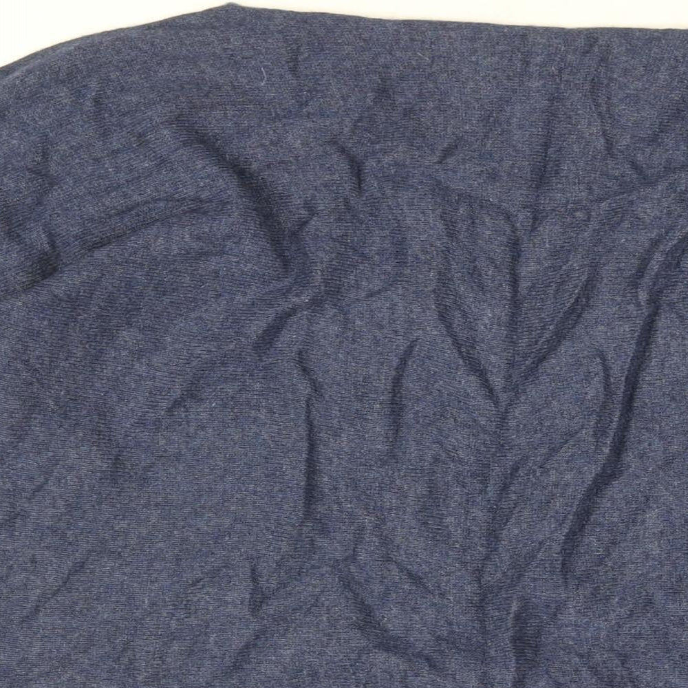 Collezione Gaia Womens Blue Wool Basic T-Shirt Size S Boat Neck