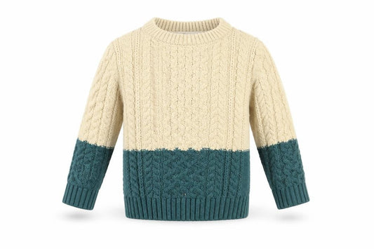 Minoti Baby Beige Acrylic Pullover Jumper Size 12-18 Months Pullover