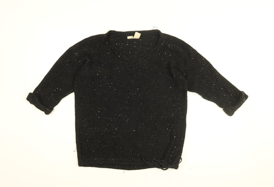 Womens UK Size S DKNY Black Pullover Jumper
