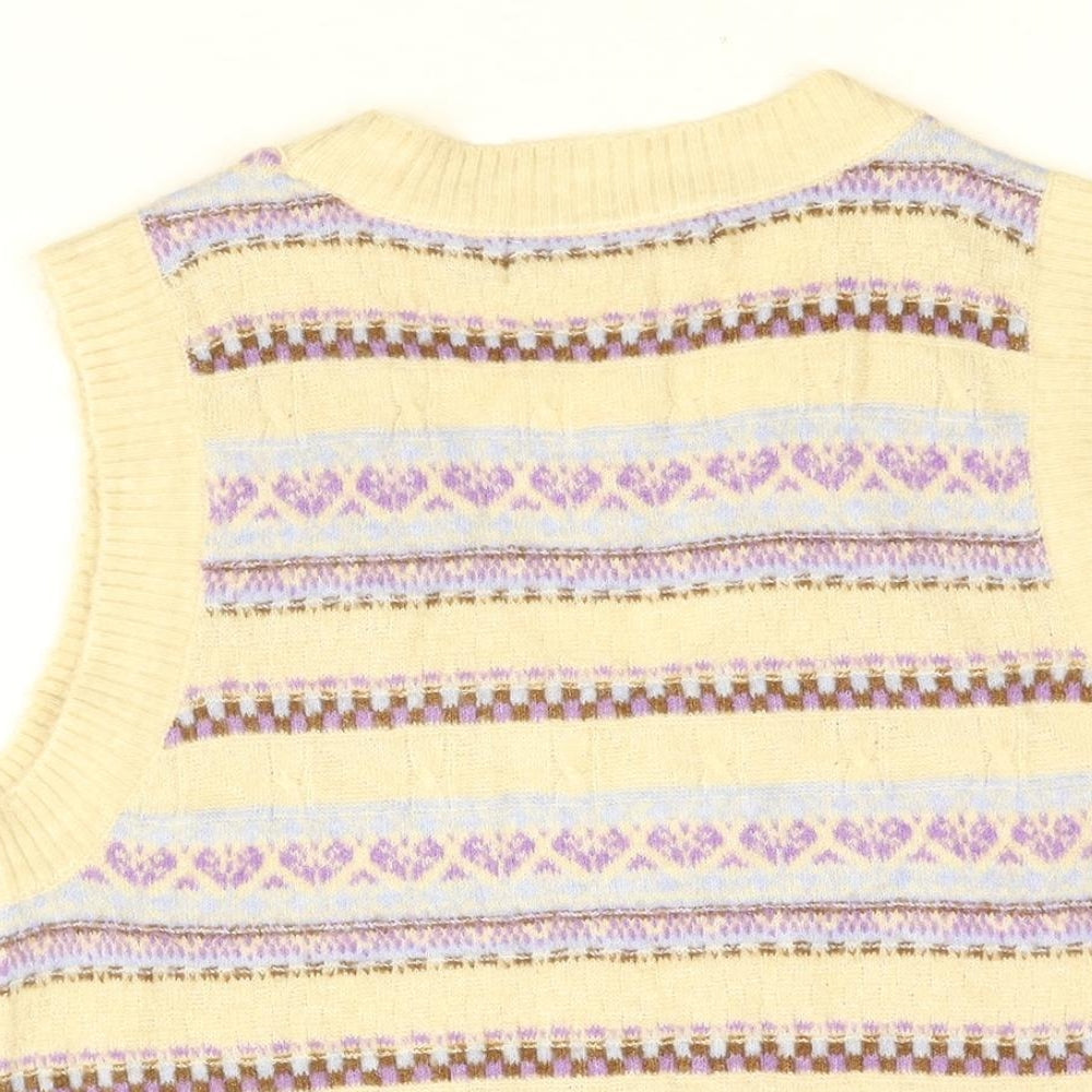 Womens UK Size S VERO MODA Beige Pullover Jumper
