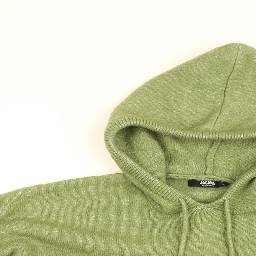 Mens UK Size L Jacamo Green Pullover Hoodie