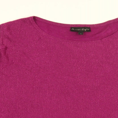 Womens UK Size L Phase Eight Purple Basic T-Shirt