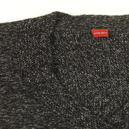 Womens UK Size 16 Olsen Black Cardigan Jumper