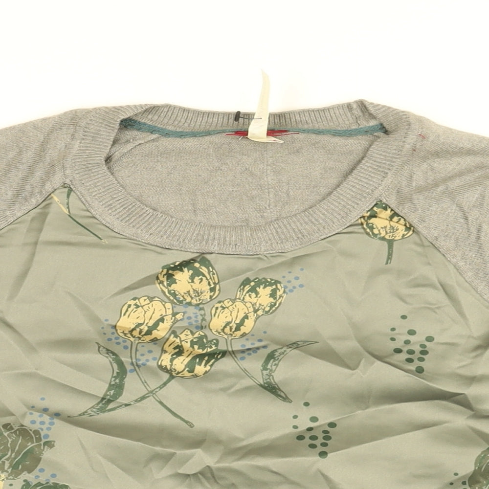 Womens UK Size M NEXT Grey Basic Blouse