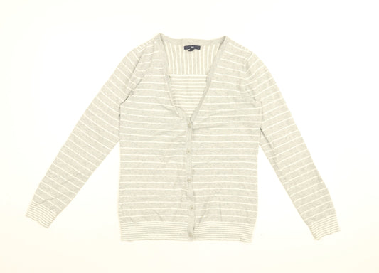 Womens UK Size M Gap Grey Cardigan Jumper