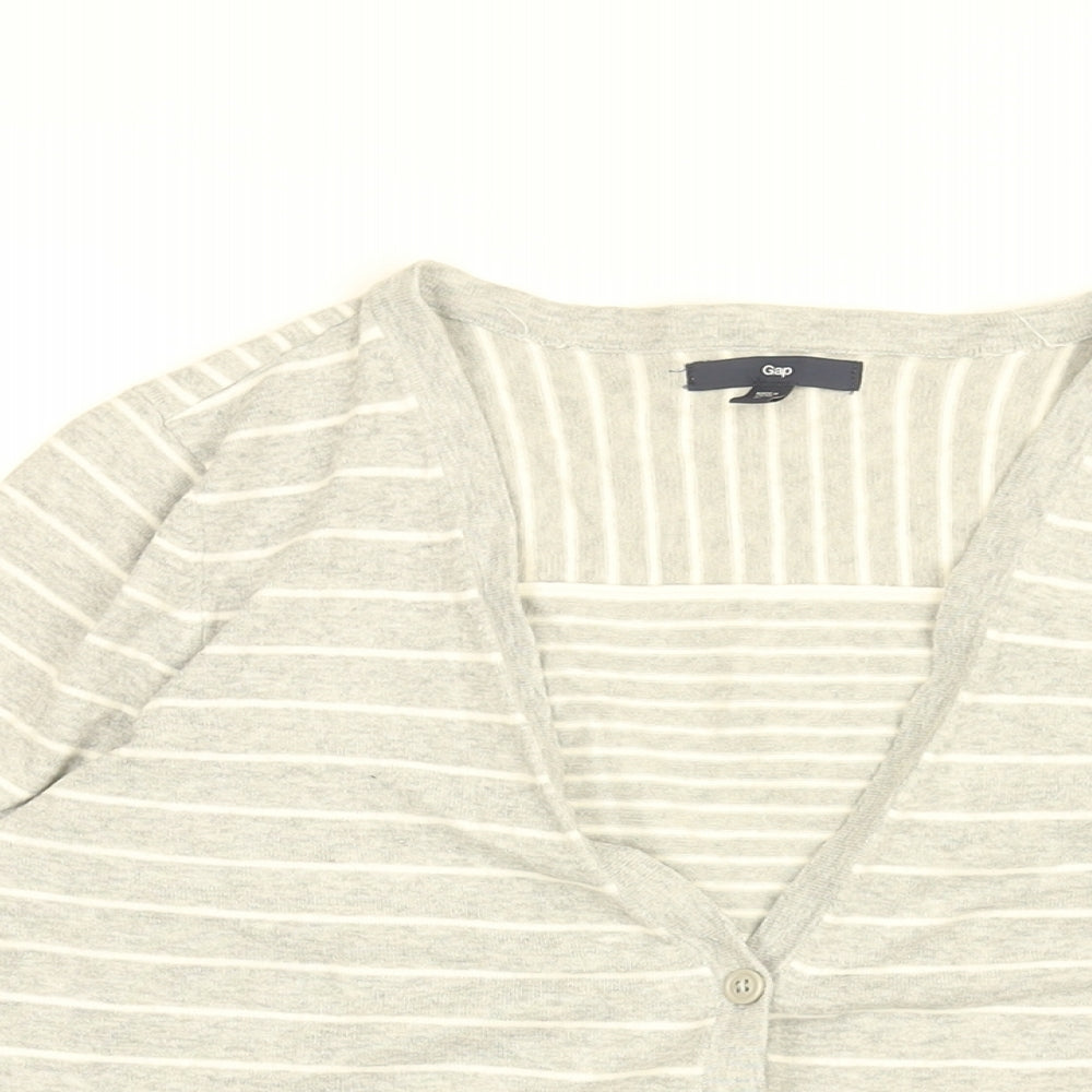 Womens UK Size M Gap Grey Cardigan Jumper