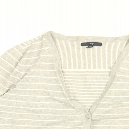Womens UK Size M Gap Grey Cardigan Jumper