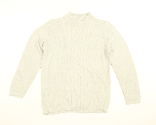 Womens UK Size 10 Isle Grey Pullover Jumper
