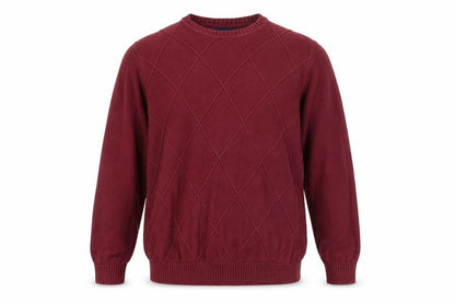 Mens UK Size L Atlantic Bay Red Pullover Jumper
