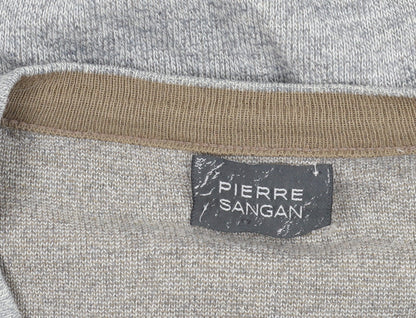 Pierre Sangan Grey Geometric 2XL Jumper