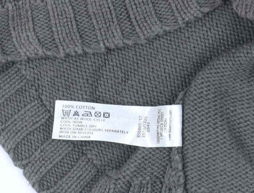 Rocha Little Rocha Grey Striped Knit Cardigan 18-24 Months