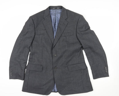 Mens UK Size 40 Berwin & Berwin Regular Grey Suit Jacket