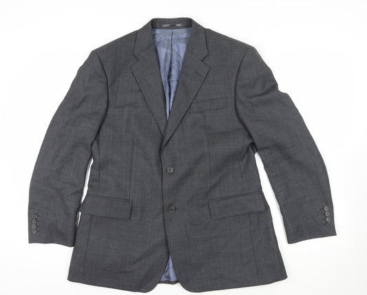 Mens UK Size 40 Berwin & Berwin Regular Grey Suit Jacket