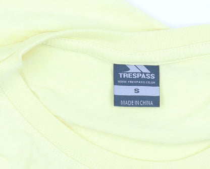 Womens UK Size S Trespass Yellow Basic T-Shirt