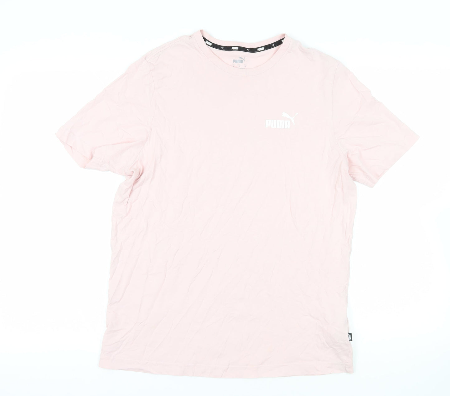 Womens UK Size 12 PUMA Pink Basic T-Shirt