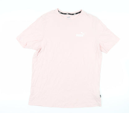 Womens UK Size 12 PUMA Pink Basic T-Shirt