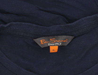 Mens UK Size XL Ben Sherman Blue  T-Shirt