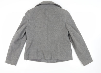 Womens UK Size 12 Dorothy Perkins Grey Basic Jacket