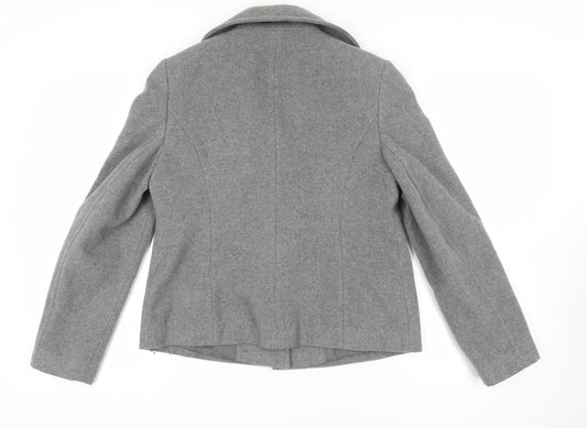 Womens UK Size 12 Dorothy Perkins Grey Basic Jacket