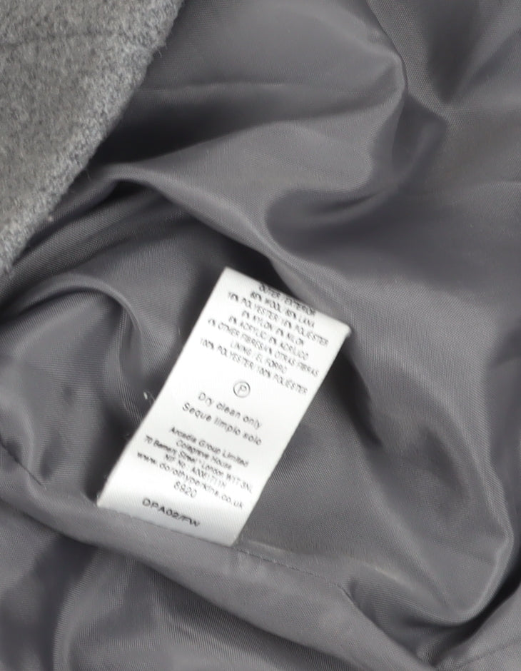 Womens UK Size 12 Dorothy Perkins Grey Basic Jacket