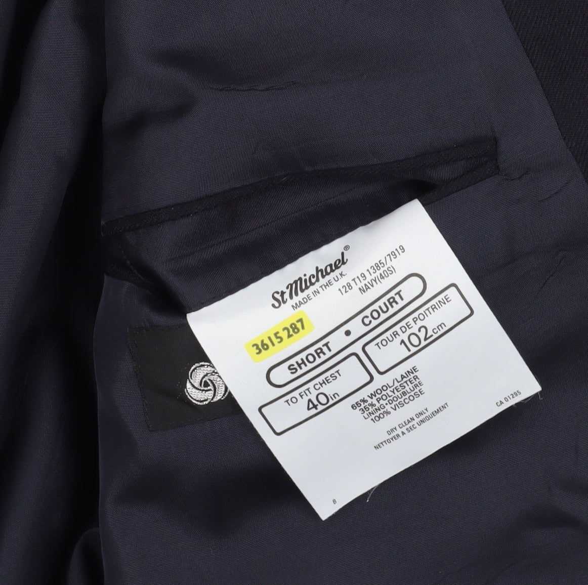 Mens UK Size 40 Marks and Spencer Regular Black Suit Jacket