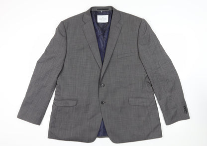 Mens UK Size 48 Daniel Hechter Regular Grey Suit Jacket