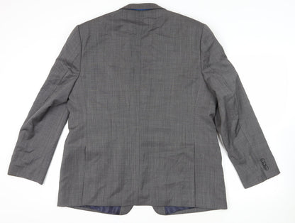 Mens UK Size 48 Daniel Hechter Regular Grey Suit Jacket