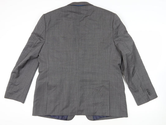 Mens UK Size 48 Daniel Hechter Regular Grey Suit Jacket