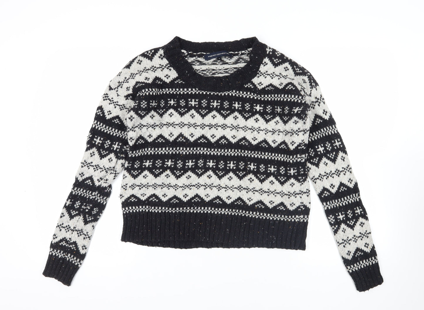 Womens UK Size M French Connection Black Pullover Jumper