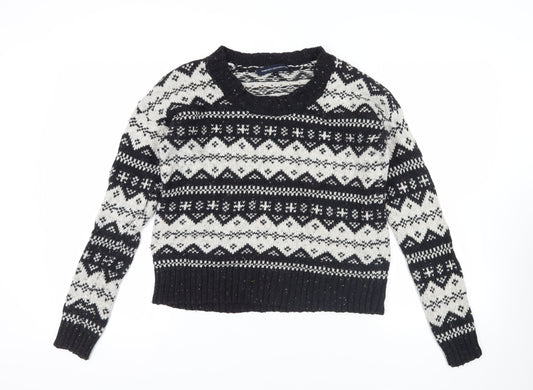 Womens UK Size M French Connection Black Pullover Jumper