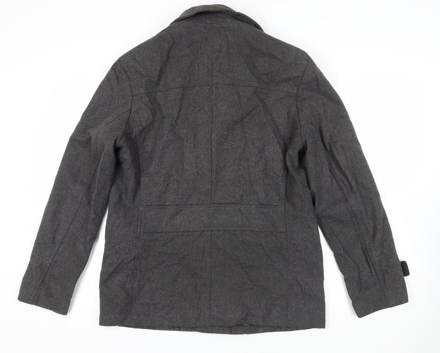 Mens UK Size 44 H&M Grey Pea Coat