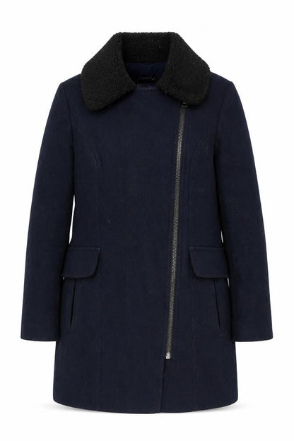 Womens UK Size 14 NEXT Black Overcoat