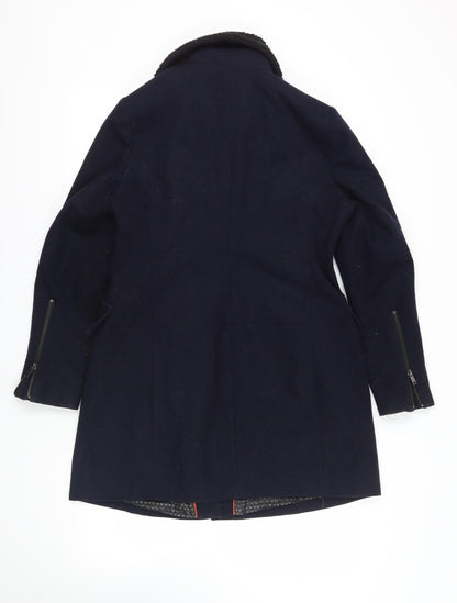 Womens UK Size 14 NEXT Black Overcoat