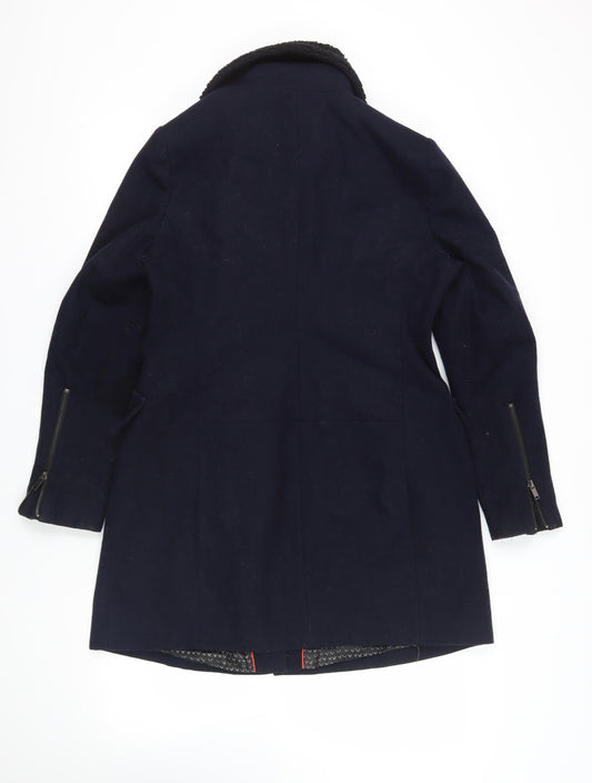 Womens UK Size 14 NEXT Black Overcoat