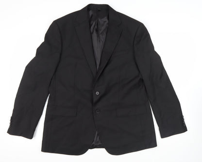 Mens UK Size 42 Marks and Spencer Regular Black Suit Jacket
