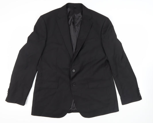Mens UK Size 42 Marks and Spencer Regular Black Suit Jacket