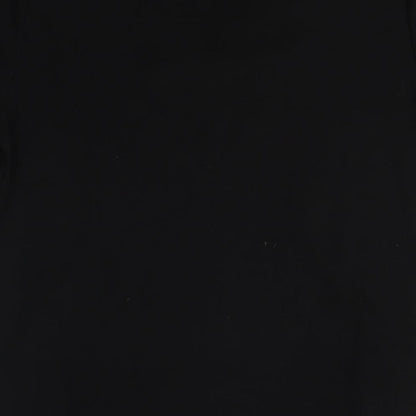 Viz a Viz Womens Black Cotton Pencil Dress Size S V-Neck