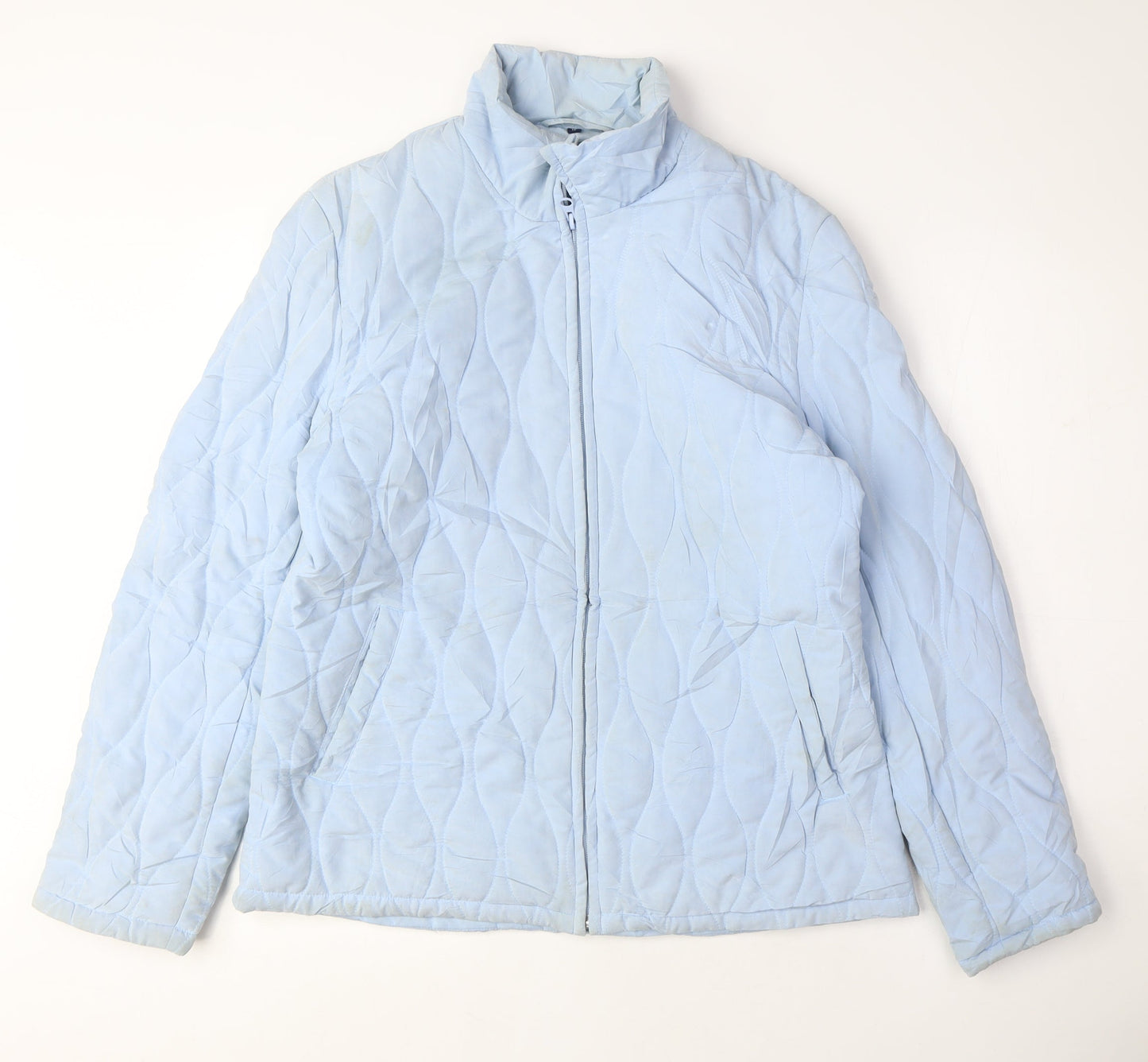 Womens UK Size 12 Jack Murphy Blue Quilted Coat