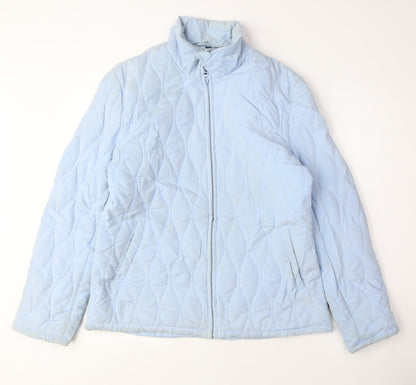 Womens UK Size 12 Jack Murphy Blue Quilted Coat