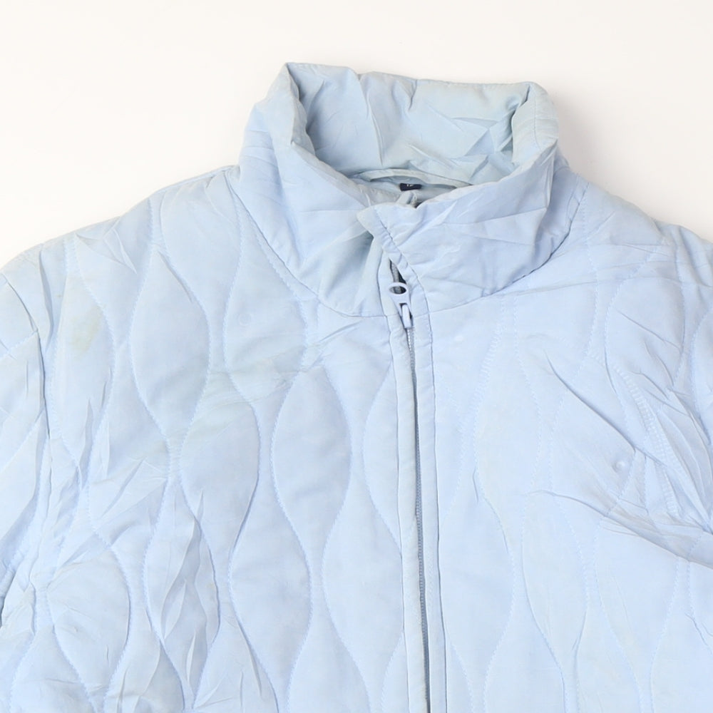 Womens UK Size 12 Jack Murphy Blue Quilted Coat
