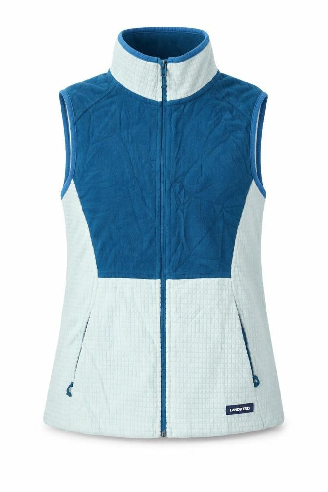 Womens UK Size S Lands' End Blue Gilet