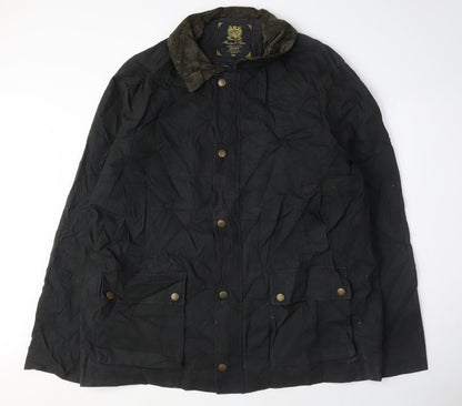 Mens UK Size 2XL Harvey & Jones Black Jacket