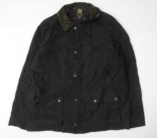 Mens UK Size 2XL Harvey & Jones Black Jacket