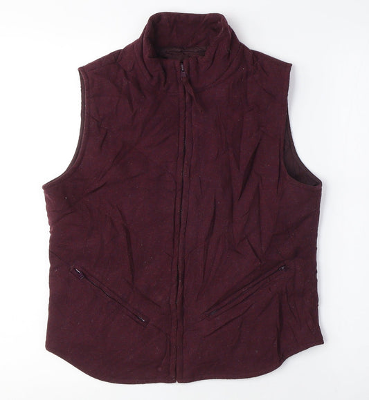 Gap Womens Purple Gilet Jacket Size S Zip