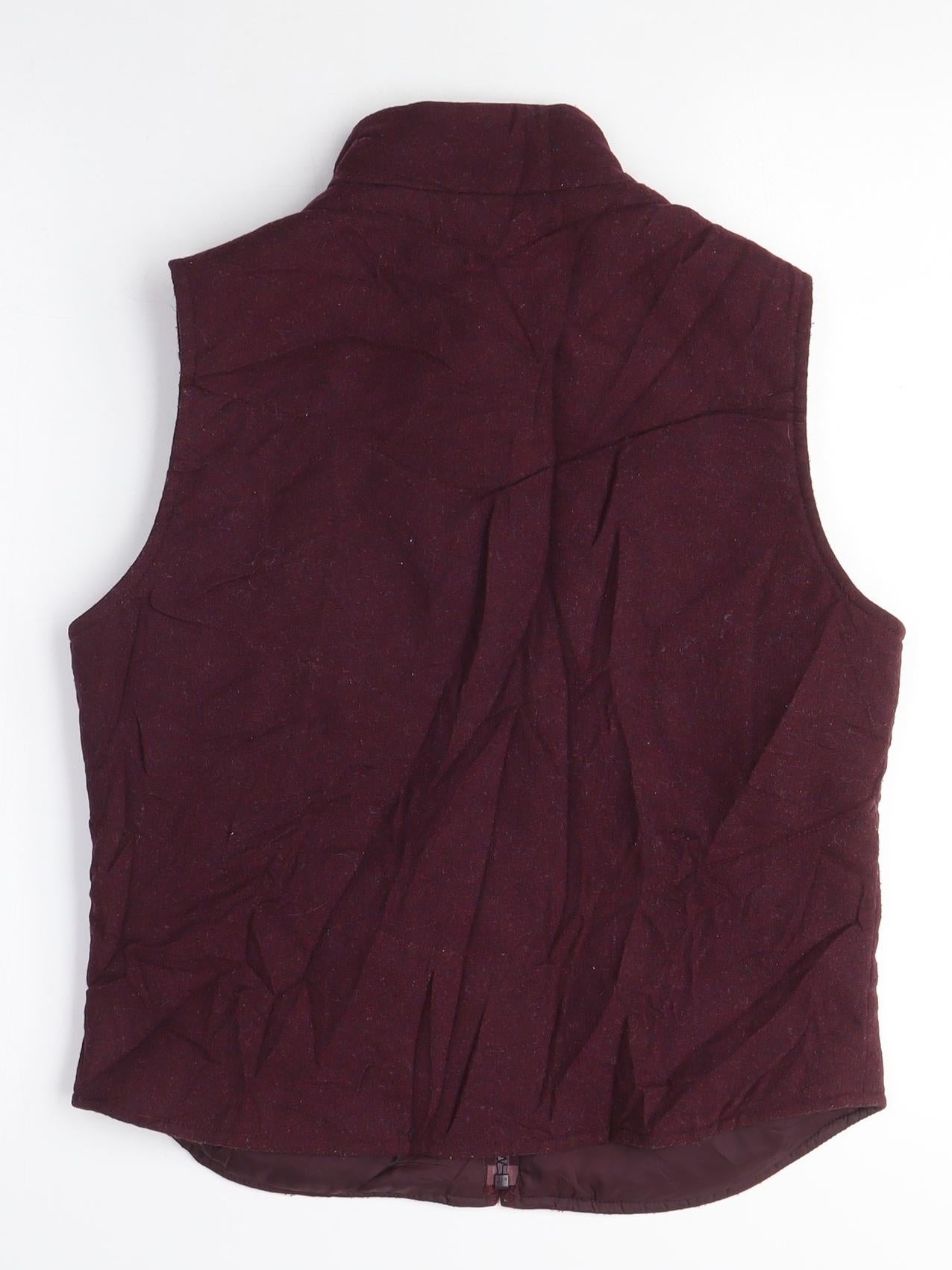 Gap Womens Purple Gilet Jacket Size S Zip