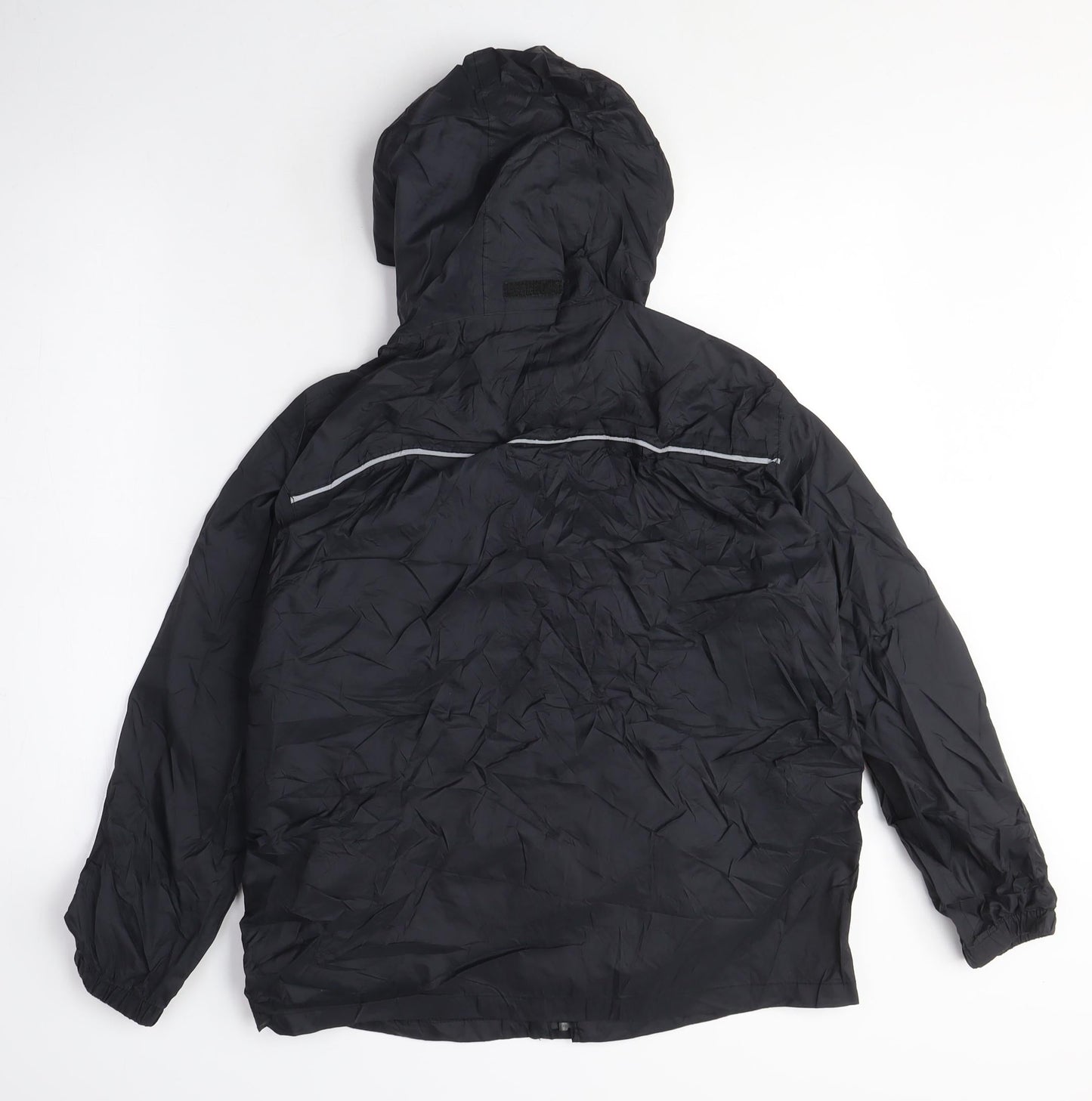 Hi Gear Boys Black Windbreaker Coat Size 11-12 Years Zip